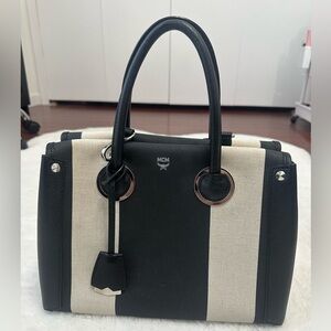 MCM Black and Cream Tote